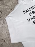 Balenciaga New Multi Language Logo Printed Hoodie Unisex Casual Oversize Sportswear