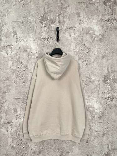 Balenciaga New Mosaic Logo Blurred Slogan Printed Hoodie Couple Oversize Casual Sportswear