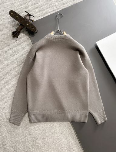 Fendi New Monster FF Printed Round Neck Wool Sweater