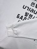 Balenciaga New Multi Language Logo Printed Hoodie Unisex Casual Oversize Sportswear
