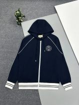 Gucci New Classic Couple Embroidered Logo Letter Zipper Hoodie
