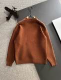 Dior New Embroidered Logo Round Neck Wool Sweater