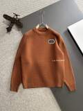 Dior New Embroidered Logo Round Neck Wool Sweater