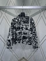 Louis Vuitton New Cute Piggy Portrait Comic Collar Wool Jacket Coat