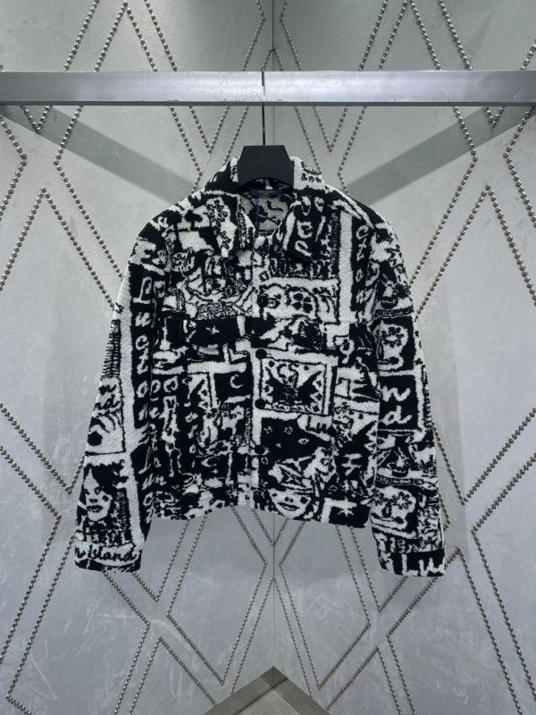 Louis Vuitton New Cute Piggy Portrait Comic Collar Wool Jacket Coat