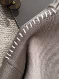 Dior New Embroidered Logo Round Neck Wool Sweater