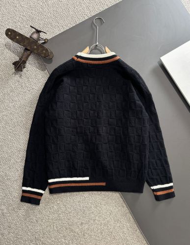Louis Vuitton New Embroidered Logo Round Neck Wool Sweater