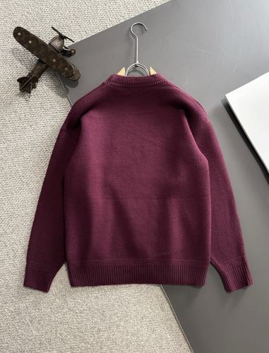 Fendi New Monster FF Printed Round Neck Wool Sweater