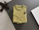 Fendi New Monster FF Printed Round Neck Wool Sweater