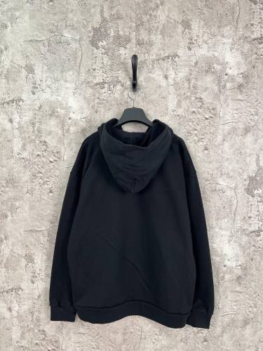 Balenciaga New Refrigerator With Energy Meter Logo Printed Zipper Hoodie Coat