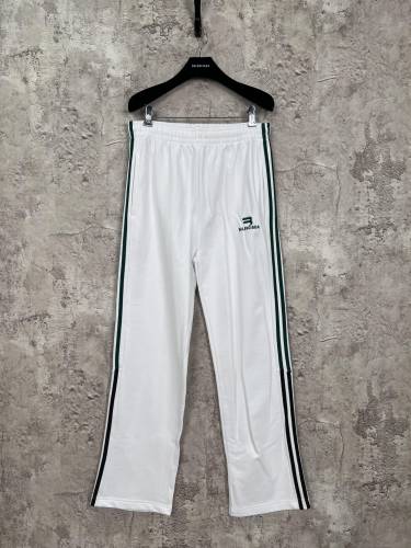 Balenciaga Classic Couple Embroidered Logo Straight Pants