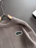 Dior New Embroidered Logo Round Neck Wool Sweater