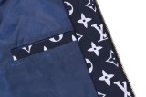 Louis Vuitton Unisex Starry Sky Logo Printed Hooded Zipper Jacket Coat