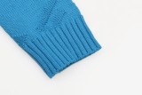 Fendi Unisex Double F Logo Round Neck Wool Knitted Sweater