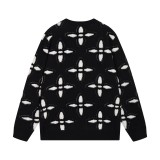 Louis Vuitton Fashion Towel Embroidered Pattern Round Neck Wool Knitted Sweater