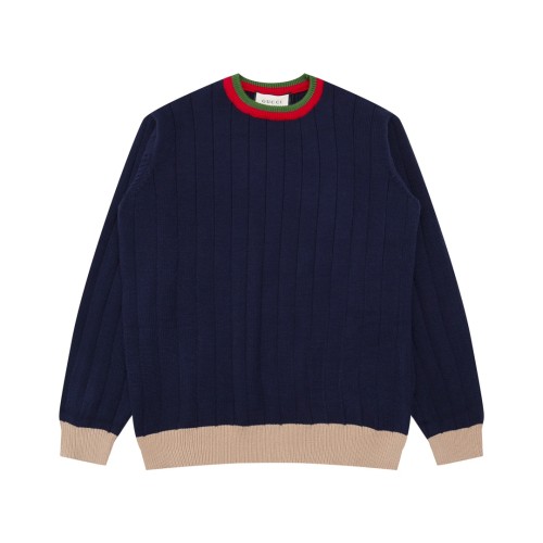 Gucci Couple's Versatile Round Neck Straight Pattern Hoodie Sweater