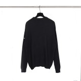 Balenciaga Couple Versatile Left Arm Rubber Logo Round Neck Wool Sweater