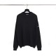 Balenciaga Couple Versatile Left Arm Rubber Logo Round Neck Wool Sweater