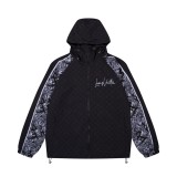 Louis Vuitton Classic Splicing Floral Splicing Hoodie Jacket