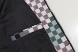 Louis Vuitton Street Camouflage Checkered Hooded Zipper Jacket