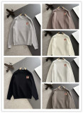 Burberry New Couple Logo Embroidered Round Neck Sweater