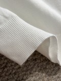 Prada New Splicing Round Neck Casual Wool Sweater