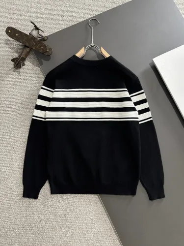 Prada New Splicing Round Neck Casual Wool Sweater