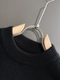 Dior Couple New Embroidered Logo Round Neck Sweater