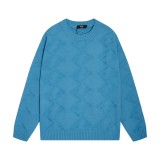 Fendi Unisex Double F Logo Round Neck Wool Knitted Sweater