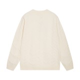 Fendi Unisex Double F Logo Round Neck Wool Knitted Sweater