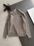 Dior Couple New Embroidered Logo Round Neck Sweater
