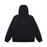 Gucci Couple Full GG Printed Hooded Zipper Jacket