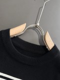 Prada New Splicing Round Neck Casual Wool Sweater
