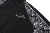 Louis Vuitton Classic Splicing Floral Splicing Hoodie Jacket