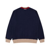 Gucci Couple's Versatile Round Neck Straight Pattern Hoodie Sweater
