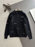 Dior Couple New Embroidered Logo Round Neck Sweater
