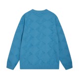Fendi Unisex Double F Logo Round Neck Wool Knitted Sweater