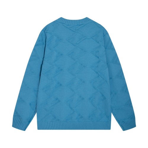 Fendi Unisex Double F Logo Round Neck Wool Knitted Sweater