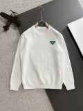 Louis Vuitton Couple's New Checkered Jacquard Round Neck Sweater