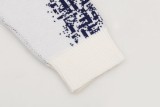 Fendi Unisex Fashion Double F Splicing Color Round Neck Wool Knitted Sweater