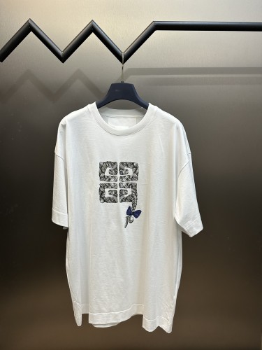 Givenchy New Logo Braided Printed Short Sleeve Couple Loose Casual T-shirt