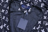 Louis Vuitton Unisex Starry Sky Logo Printed Hooded Zipper Jacket Coat