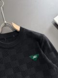 Louis Vuitton Couple's New Checkered Jacquard Round Neck Sweater