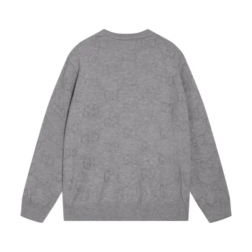 Gucci Unisex Full Body Double G Logo Round Neck Wool Knitted Sweater