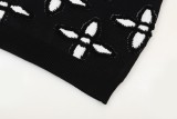 Louis Vuitton Fashion Towel Embroidered Pattern Round Neck Wool Knitted Sweater
