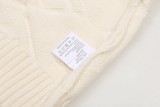 Fendi Unisex Double F Logo Round Neck Wool Knitted Sweater