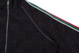 Gucci Couple Full GG Printed Hooded Zipper Jacket