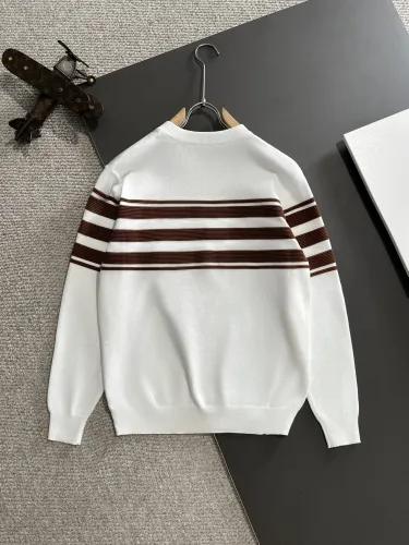 Prada New Splicing Round Neck Casual Wool Sweater
