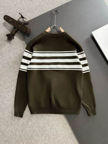 Prada New Splicing Round Neck Casual Wool Sweater