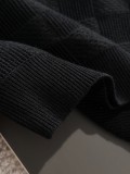 Louis Vuitton Couple's New Checkered Jacquard Round Neck Sweater